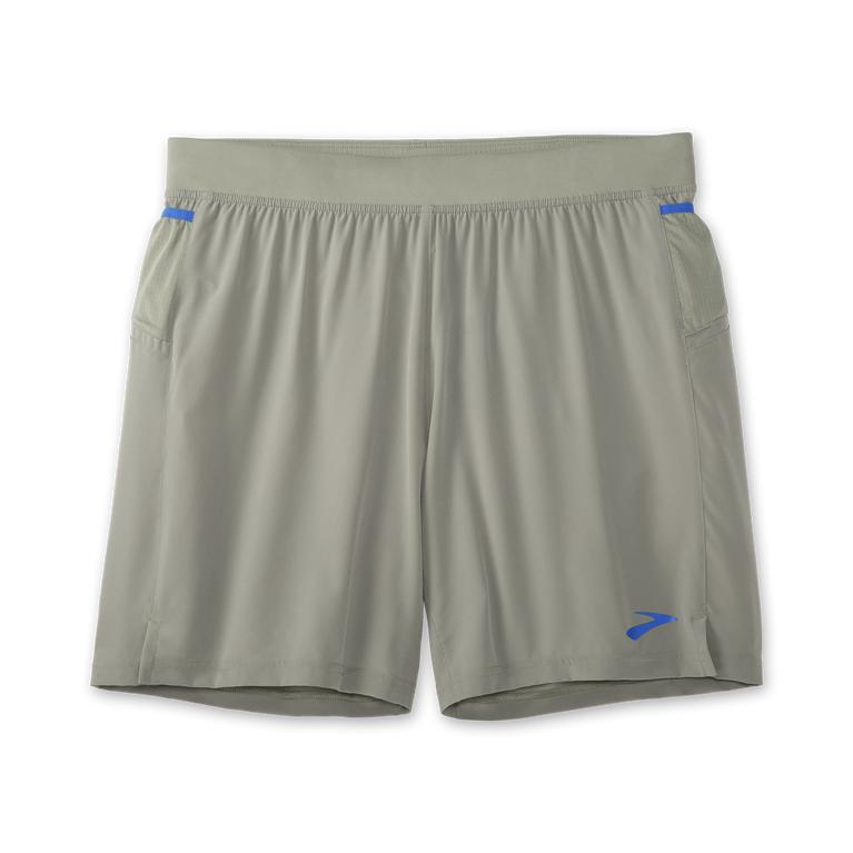 Brooks Men's Sherpa 7 2-in-1 Running Shorts - Shadow/Bluetiful/LightGrey (MQKB83056)